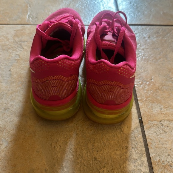 Nike Air Max Women's Pink Yellow Running US Shoes Tennis - Picture 4 of 11